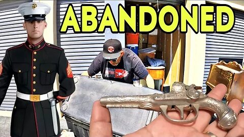 I BOUGHT A MARINES ABANDONED STORAGE & KILLED IT ! Treasure hunting in abandoned storage wars units