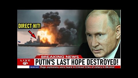 Cries of Victory in Ukraine! Russian hypersonic warship was DESTROYED near the Crimean bridge!