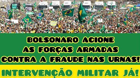 VAMOS PARAR O PAÍS! INTERVENÇÃO MILITAR JÁ! URNAS FRAUDULENTAS! GOLPE VERMELHO EM CURSO!