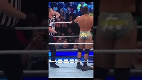 LA knight vs theory on last nights Smackdown highlights #shorts #short