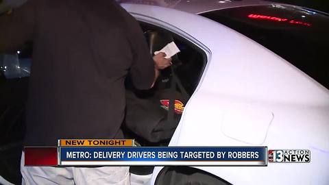 Robbers targeting Las Vegas pizza delivery drivers