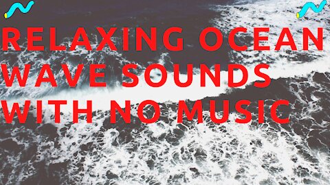 Ocean 🌊 wave sounds with no music. Fall asleep fast to the sounds of waves crashing ashore.