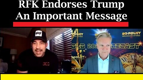 David Nino & Bo Polny Update RFK Endorses Trump - 08.26.2024