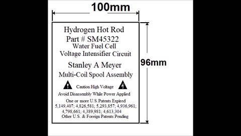 Stanley A Meyer VIC Box Labels Injectors WFC