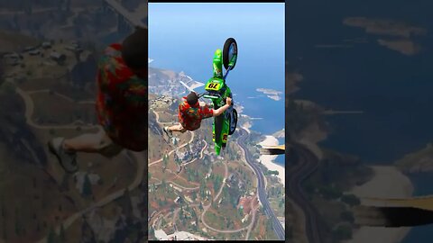 The Most INSANE Stunts On Mount Chiliad - GTA 5! #Shorts | TAFFY GAMING