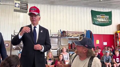 What A Pennsylvania Voter Said When Biden Put On A MAGA Hat: 'I'm Proud Of You Now, You Old Fart'