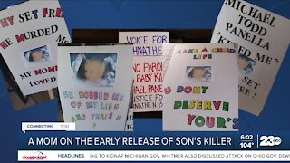 Mom on early release of son's killer