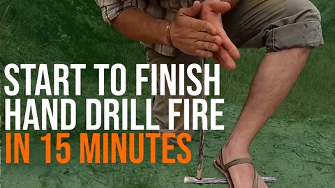 How to Make a Hand Drill Fire | Primitive Wilderness Survival