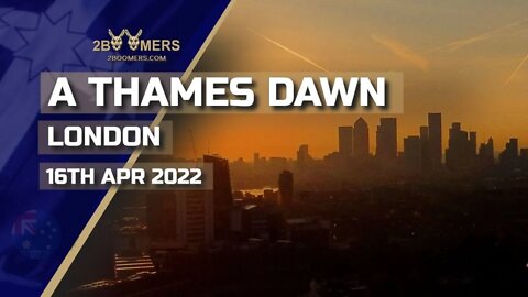 A 4K DAWN OVER THAMES RIVER LONDON BY A DJI MINI 2 - 16TH APRIL 2022