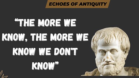 The more we know, the more we know we don't know: The Art of Lifelong Learning