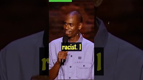 Dave Chappelle: Shocking Rasicm 😪!! #shorts #davechappelle #comedy #wisdom