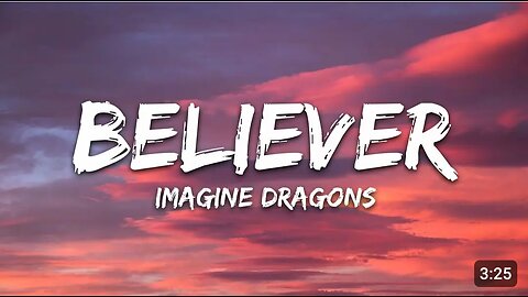 BELIEVER ENGLISH SONG HARD MOTIVATION SONG