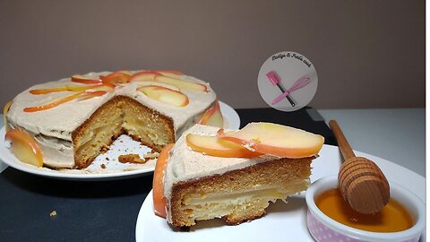 GÂTEAU POMME MIEL recette facile avec le miel du collet blanc