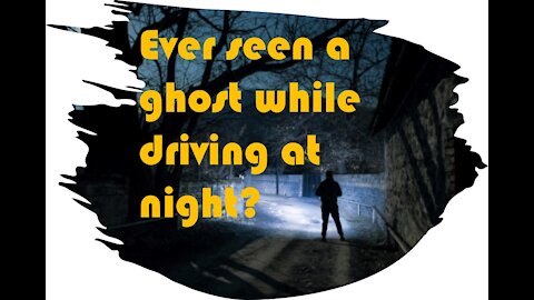 WATCH THIS: Unsual dash cam footage at night !!! It's a GHOST!!!