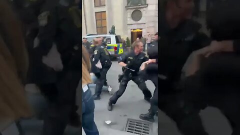 German Police Beat Protestors