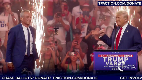 EPIC! RFK Jr. Receives Rockstar Welcome at Trump Rally in Arizona - Entrance and Full Speech