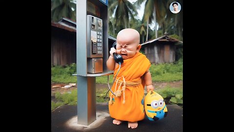 so cute little monk