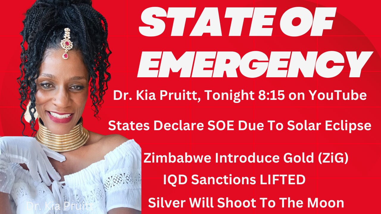 State Of Emergency Watch Dr Kia Pruitt On Youtube At 8 15 Pm Est
