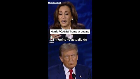 During their first debate Vice President Kamala Harris slams former President Donald Trump