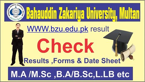 How we can download and print Result ,Forms and Date Sheets of M.A/M.Sc From BZU.