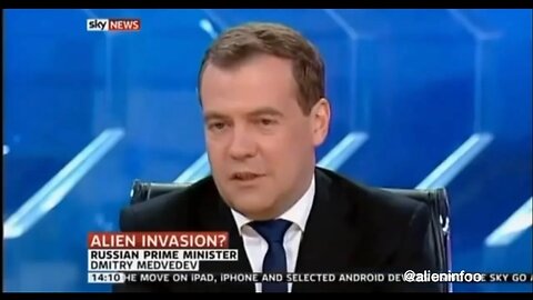 Former Russian President Dmitry Medvedev discusses how each Russian president is informed on Aliens.