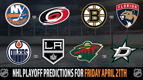 NHL Playoffs Game 3 Predictions | Bruins vs Panthers | Oilers vs Kings | 🏒 Puck Time for April 21