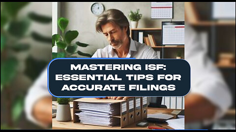 Title: Mastering ISF Accuracy: Best Practices for Customs Compliance