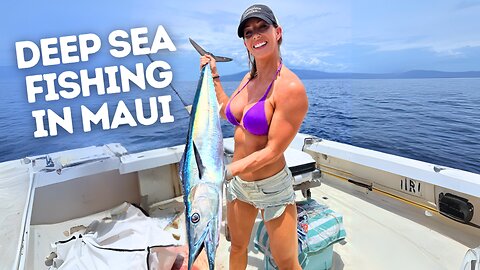 I Tried Wahoo Fishing in Maui! INSANE First Time Experience! Catch Clean Cook