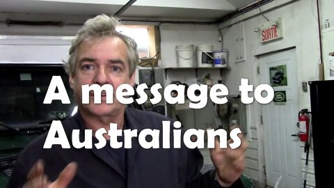 A message to Australian viewers