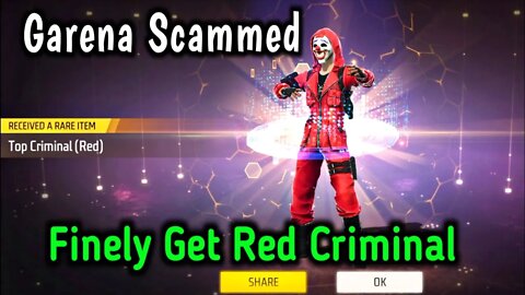 Free Fire New Event || Free Fire Red Criminal Event || Finely I Got Red Criminal Bundle - Rock Munna