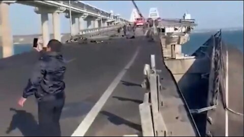 RARE FOOTAGE! At The Scene! Crimean Bridge Explosion - Compilation by Suzie Etc