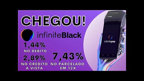 Chegou a minha InfinitePay! A InfiniteBlack Smart, a máquina Android sem mensalidade da Infinite!