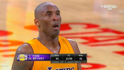 Kobe Bryant Amazing last 3 minutes In FINAL GAME