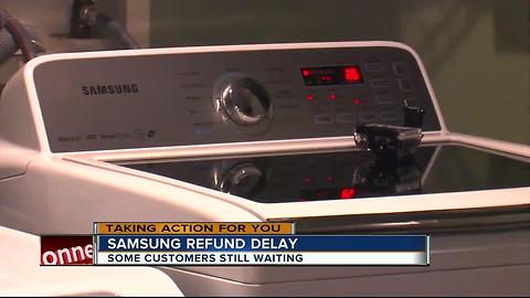 Samsung customers continue to wait for refund after defective washer scared them