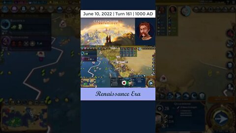 Daily Civ6 - TURN 161 - 1000 AD!