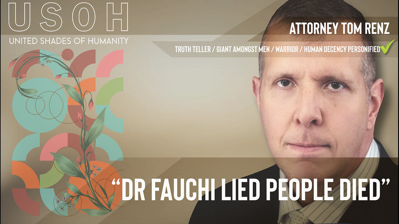 Tom Renz Attorney Attorney Tom Renz - Fauchi Lied, people died