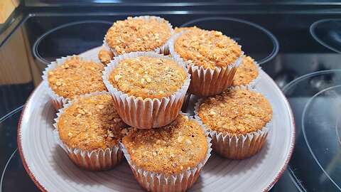 Apple and Walnut Bran Muffins