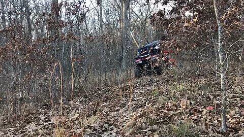 Using the log arch on steep terrain