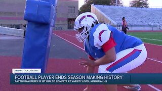 Football Player Ends Season Making History