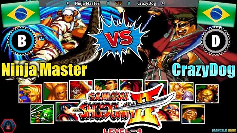 Samurai Shodown II (Ninja Master Vs. CrazyDog) [Brazil Vs. Brazil]