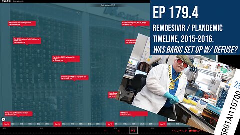 Ep 179.4: Remdesivir / Plandemic timeline, 2015-2016. Was Ralph Baric set up w/ DEFUSE?