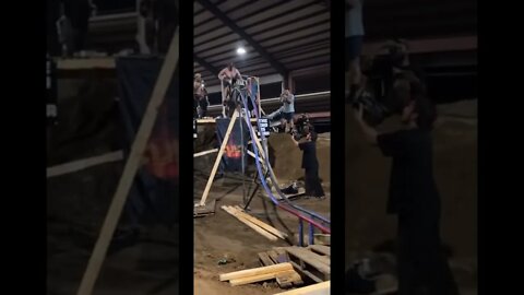 🤯Crazy Pit bike Grind! * Swamp Fest Roller Coaster Rail * #short