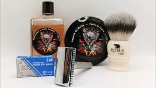 Under Appreciated Shave, VERY AVENTFUL, Giesen & Forsthoff Timor Razor with KAI, Mastro Miche' B-owl