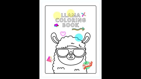 Llama Coloring Book #coloring