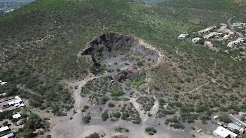 LEGEND OR LIE: "A" Mountain crater