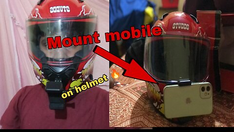 New mobile mount for helmet best mobile mount 🙂