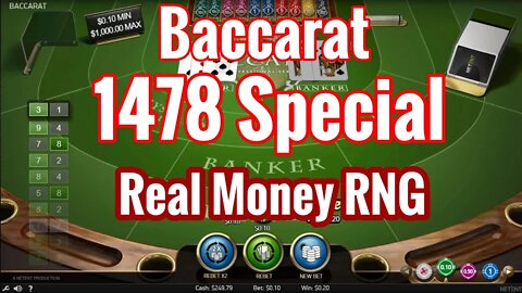 Baccarat System 1478 Special || How to Win Online || How to Play Real Money RNG