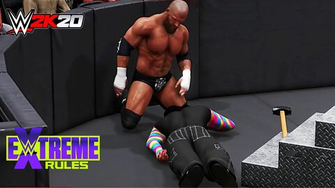 WWE 2K20: Triple H Vs Jeff Hardy Extreme Rules Match Gameplay PC Full HD @(1080p)