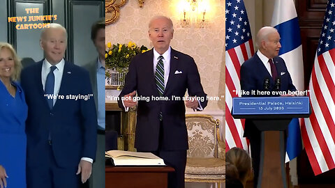 Biden seems to look for asylum wherever he goes but the United States.