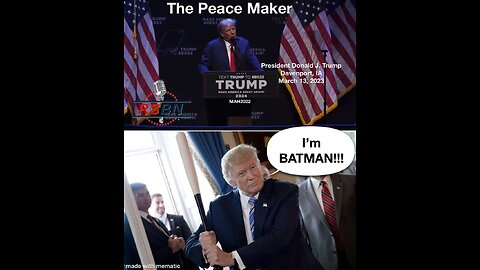 I’m BATMAN!!! The PEACEMAKER!!!